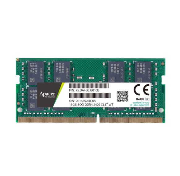 Apacer宇瞻/DDR4 Wide Temp. SODIMM工規寬溫內存條